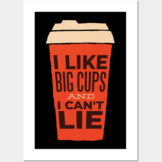 Big Cups Coffee Wall Art by madeinchorley